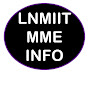 MME-INFO LNMIIT  logo