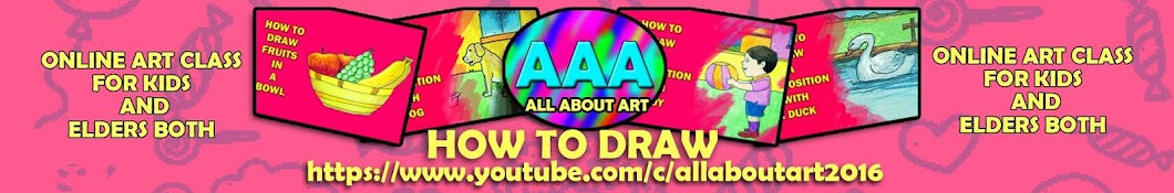 all about art YouTube channel avatar