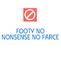 Footy No Nonsense No Farce logo