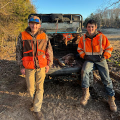 Jk and Hunter outdoors