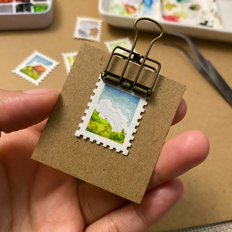 Hachimitsu Michi | Mini Watercolor Painting