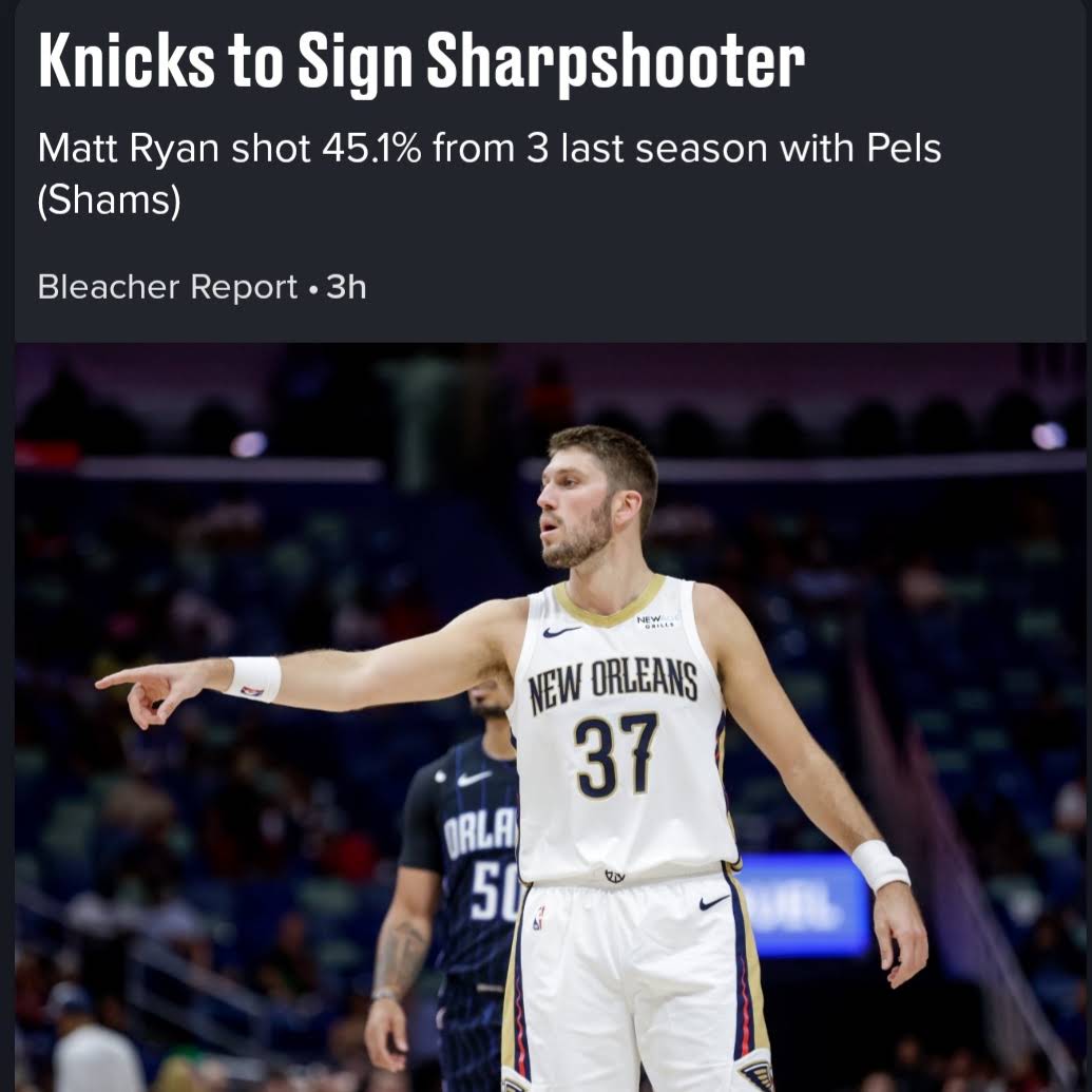 Post from Tony Crowe Knicks N Bruises