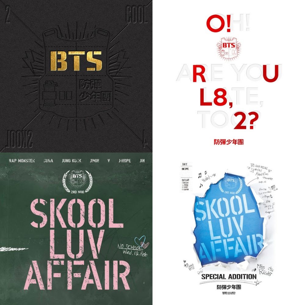 BTS ALL SONGS (In order)