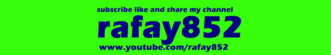 rafay852 Avatar de chaîne YouTube