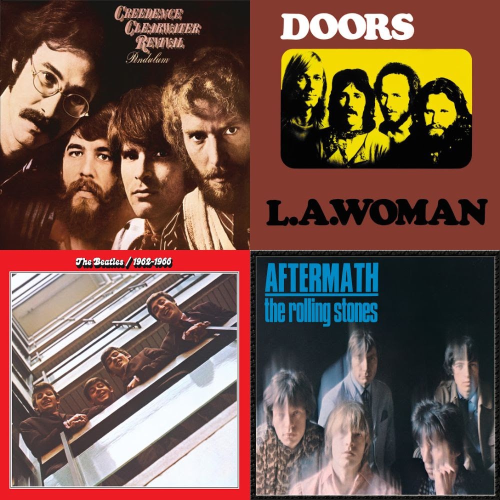 Creedence, The Doors, The Beatles, The Rolling Stones