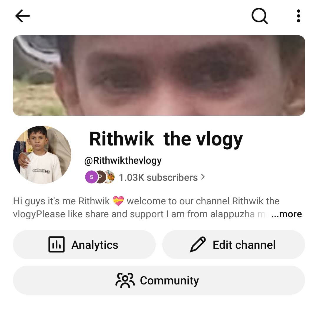 Post from Rithwik the vlogy