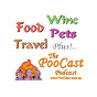 Food-Wine-Pets-Travel + The PooCast PodCast logo