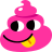 face-fuchsia-poop-shape