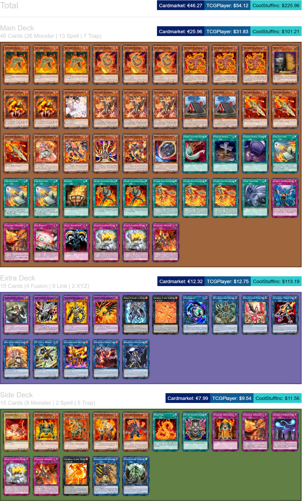 yugioh volcanic burn deck Yu-Gi-Oh! Legendary Duelists: Soulburning Volcano able to dish out 8000 damage in a flash Can Snake Eyes and Larval