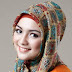 Jilbab Elzatta Segi Empat Motif