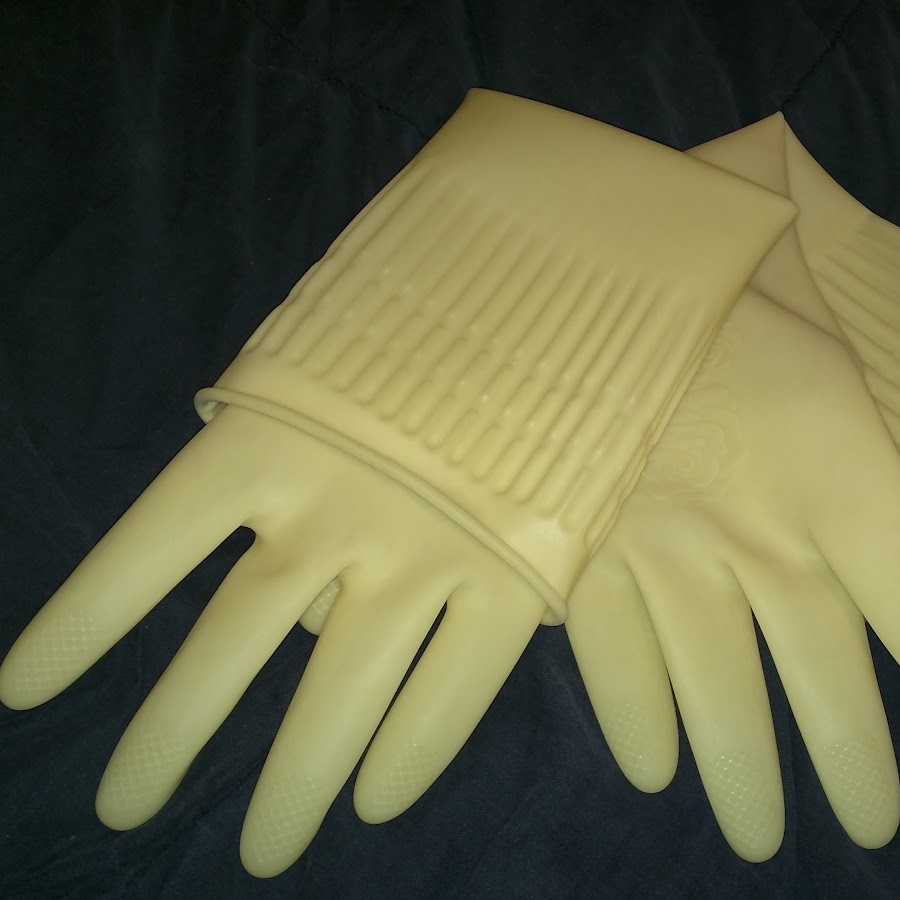 first rubber gloves