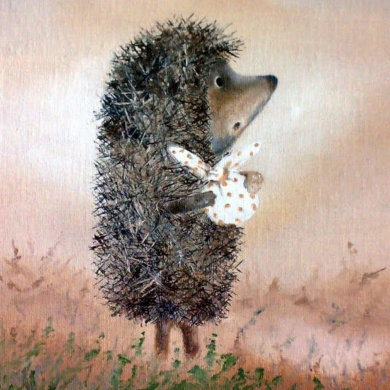 Ежик с узелком на палочке картинки