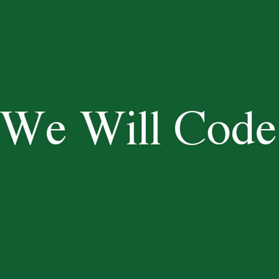 We Will Code - YouTube We Will Code - YouTube