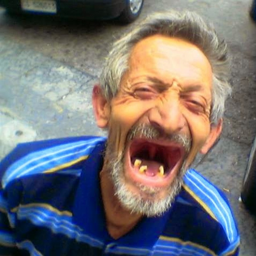 Картинка беззубый бомж