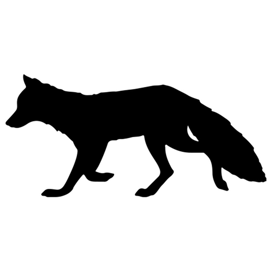 Силуэт лисы для вырезания шаблон картинки