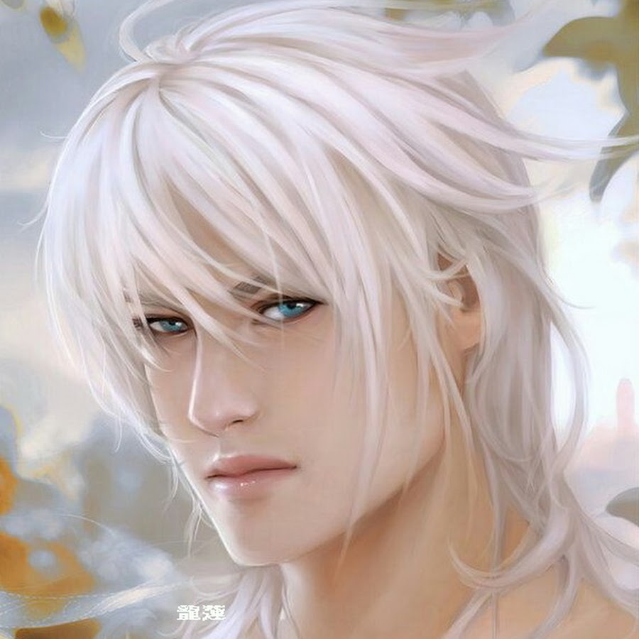 Блондин с голубыми глазами рисунок