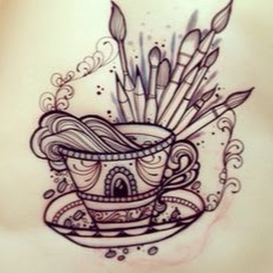 Эскизы тату чай