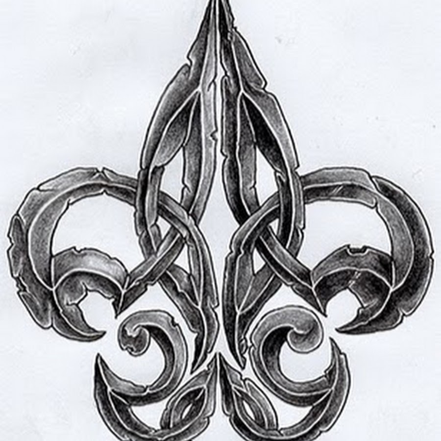 Тату лилия геральдическая эскизы