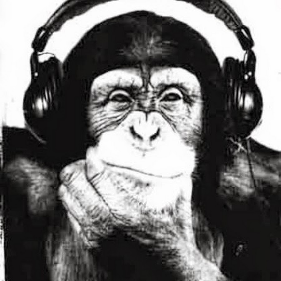 Картина обезьяна держится за голову