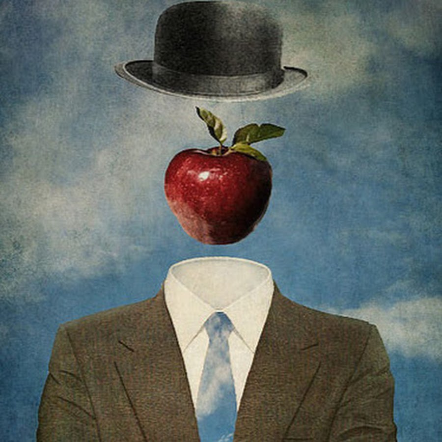 Мужчина с яблоком на лице картина как называется