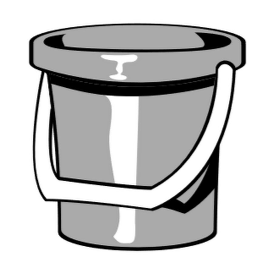 Картинка ведро для детей на белом фоне