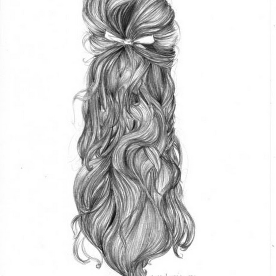 Как рисовать кудри карандашом