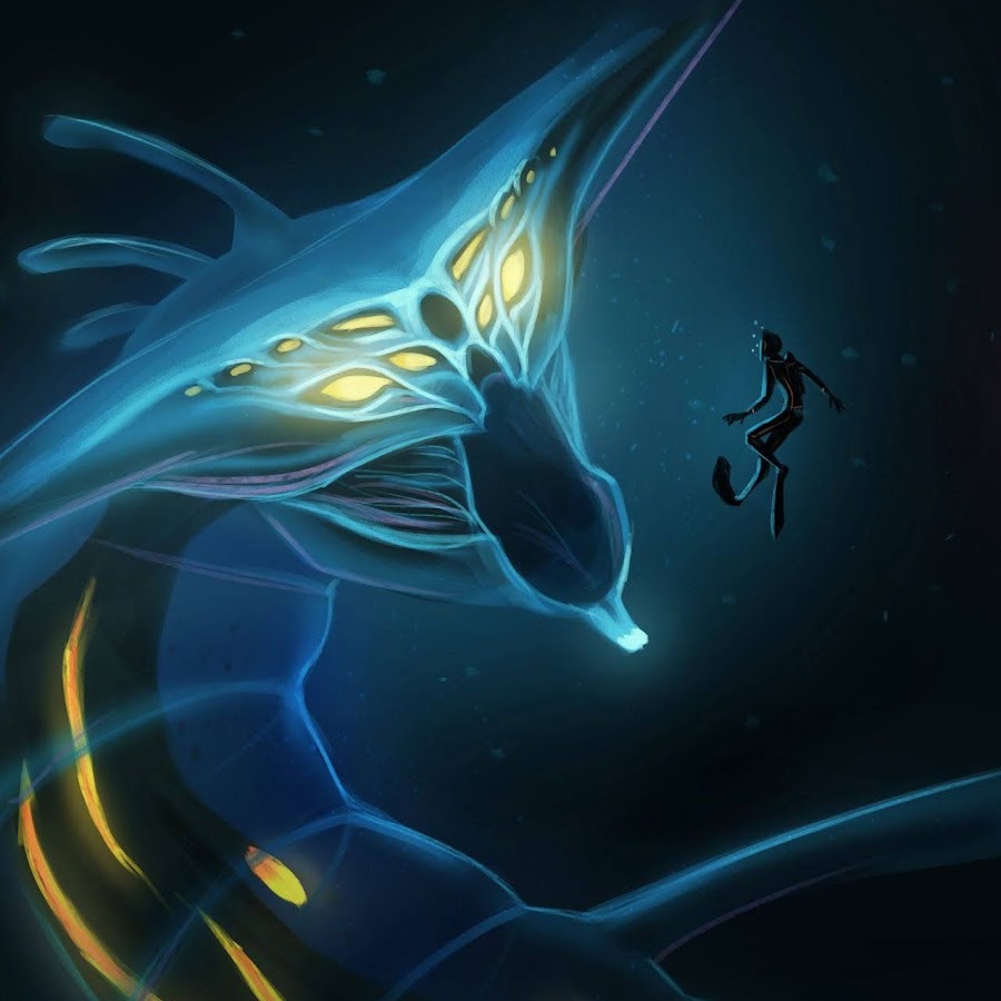 Как нарисовать призрачного левиафана из игры subnautica