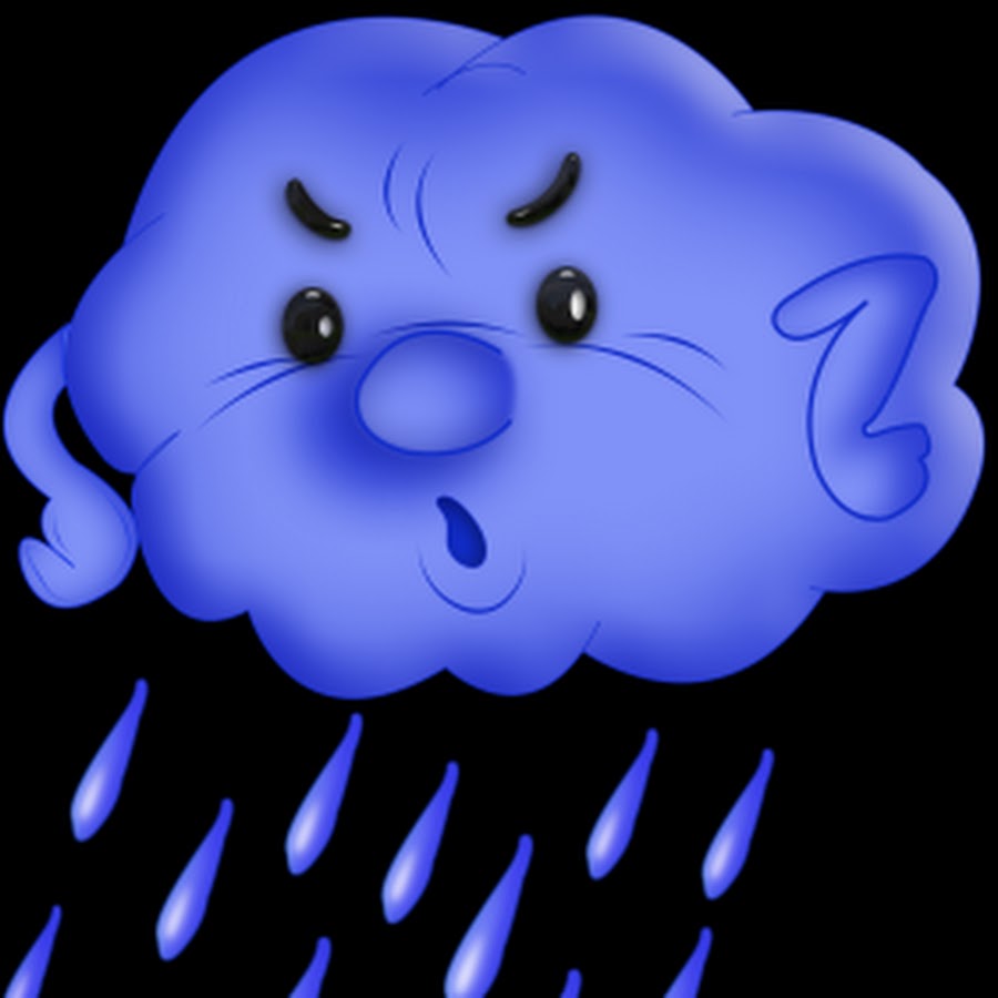 Грустная тучка рисунок