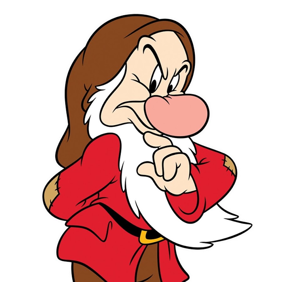 Гном ворчун из белоснежки картинка