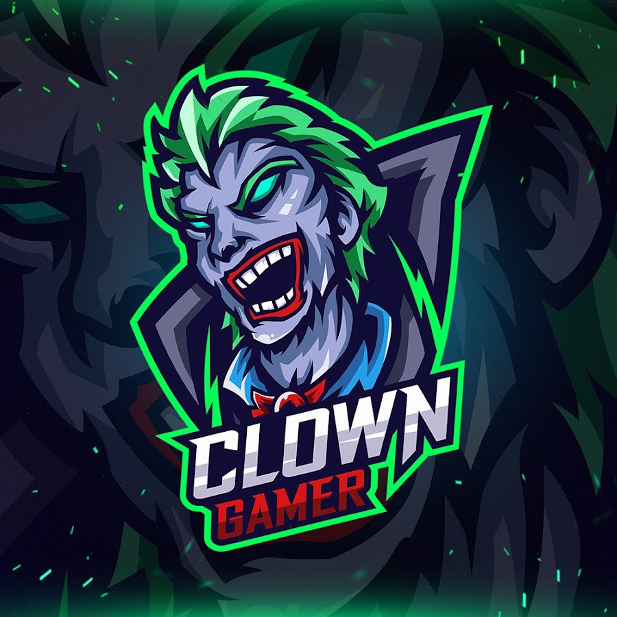 Clown gaming. Маскот Инстаграмм.