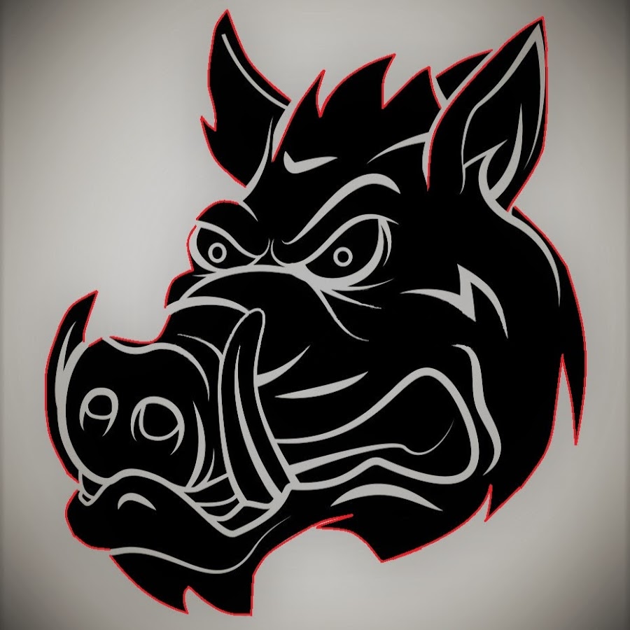 Злой кабан рисунок