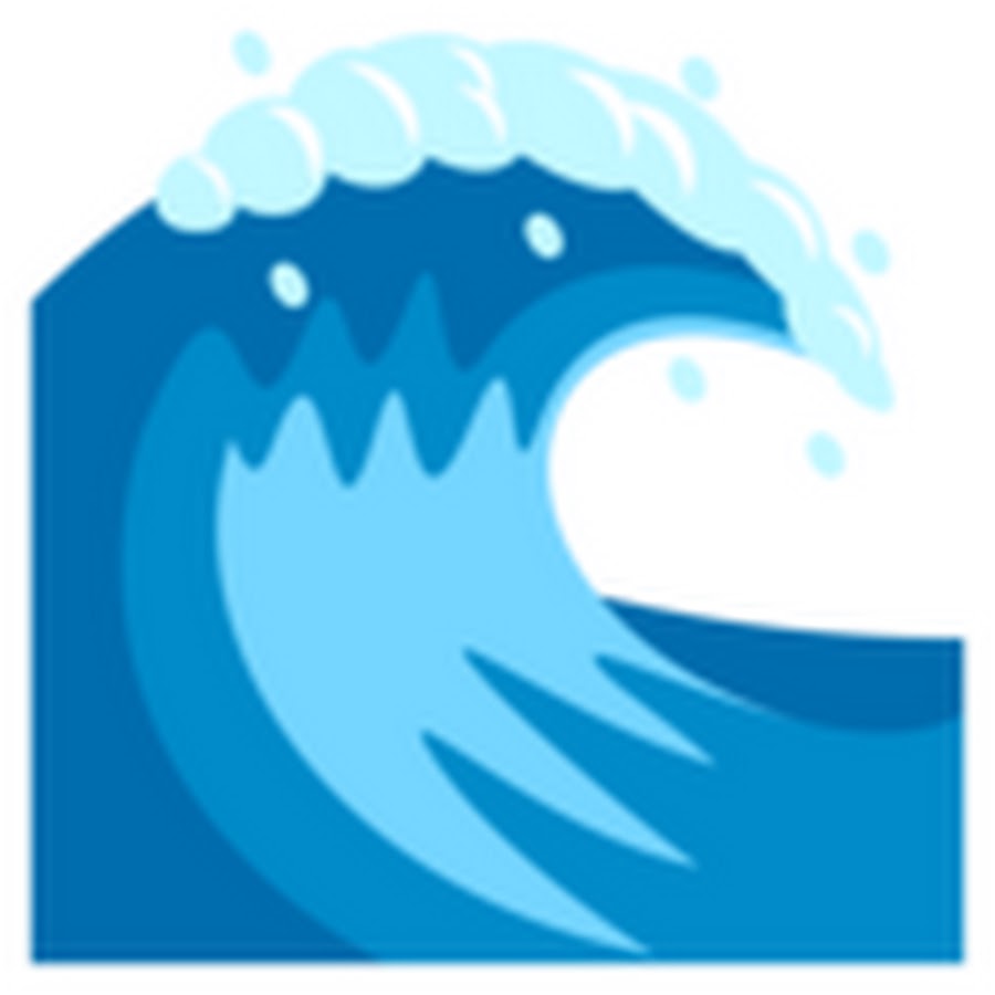 Beach wave emoji