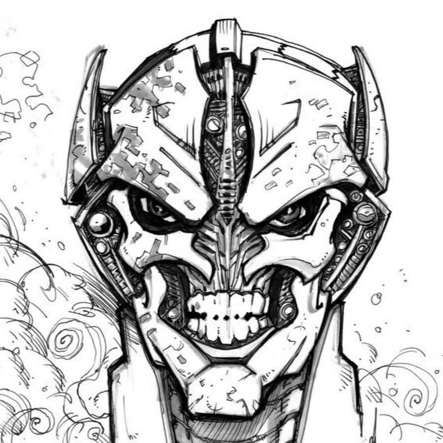 Лицо робота рисунок для детей