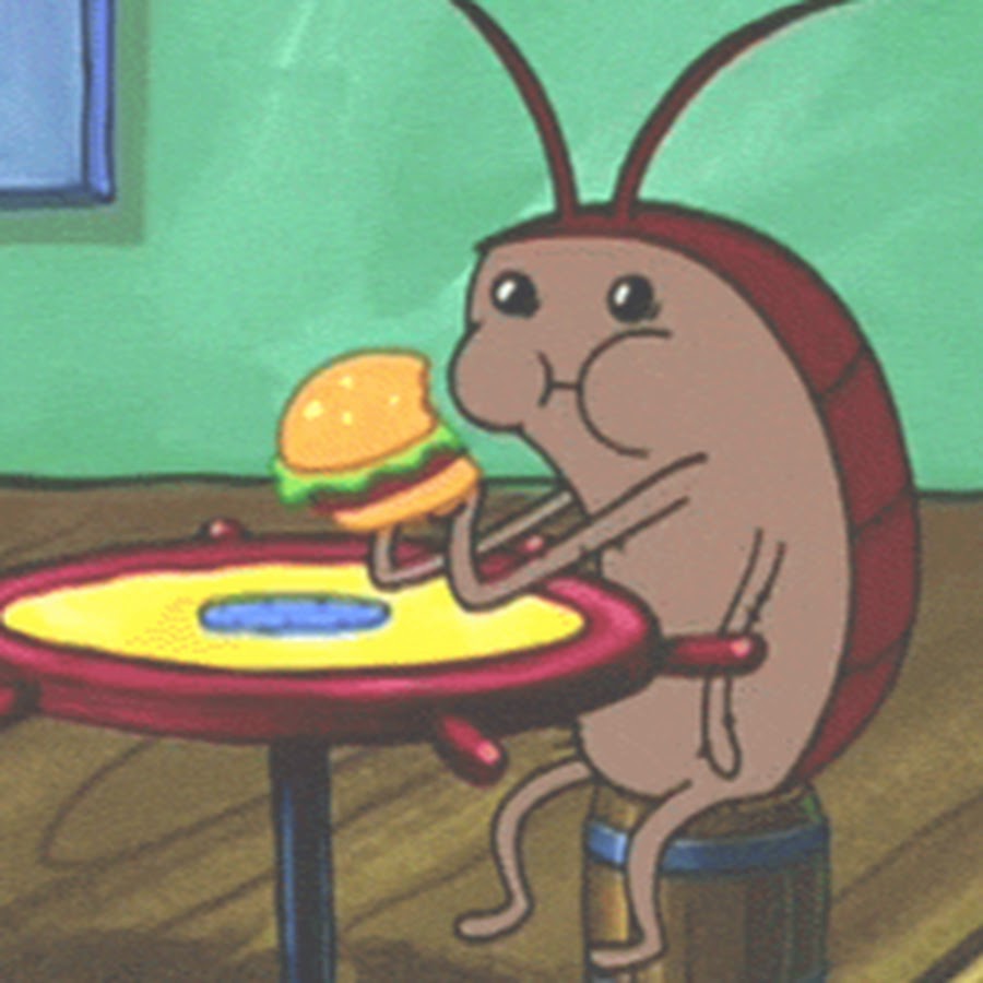 Cockroach Eating A Krabby Patty. - YouTube