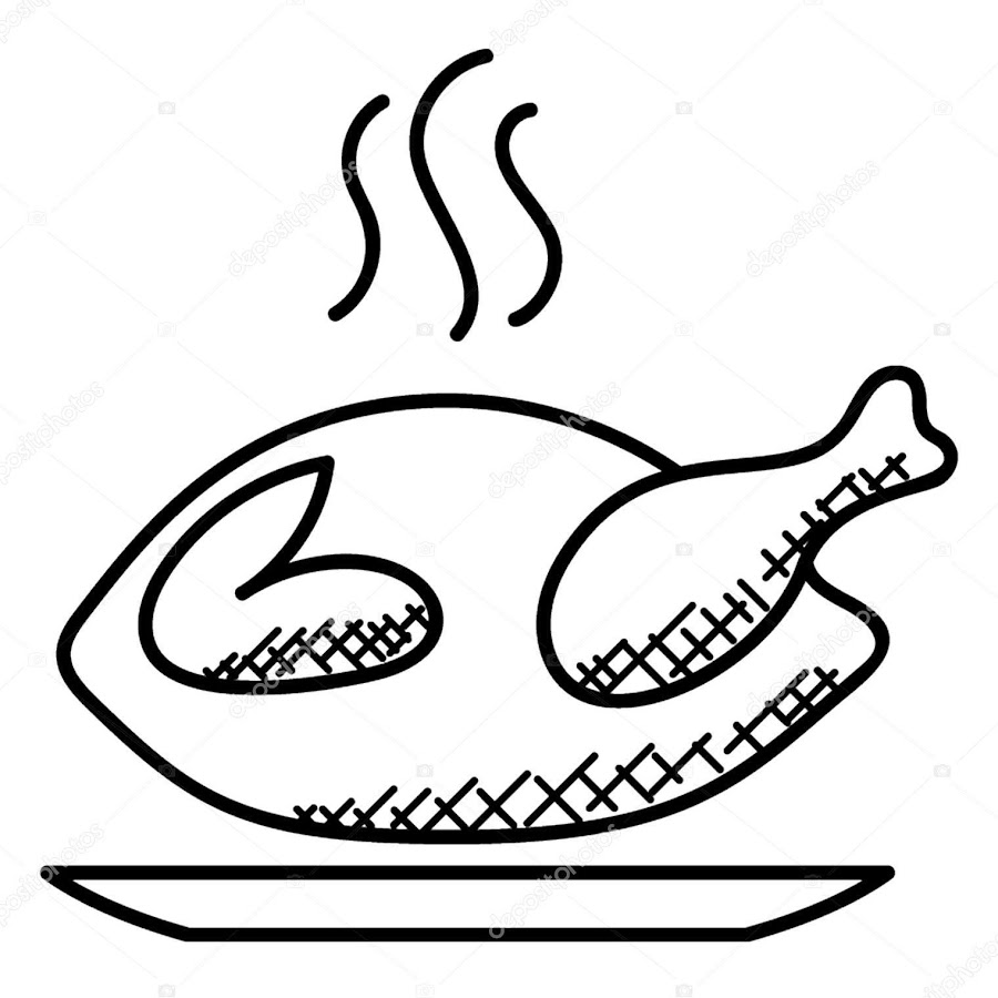 Курица блюдо рисунок
