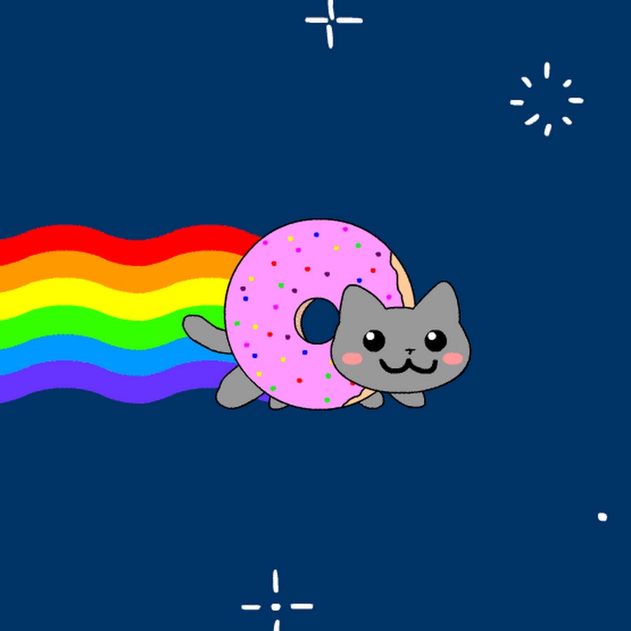 Как нарисовать cat nyan