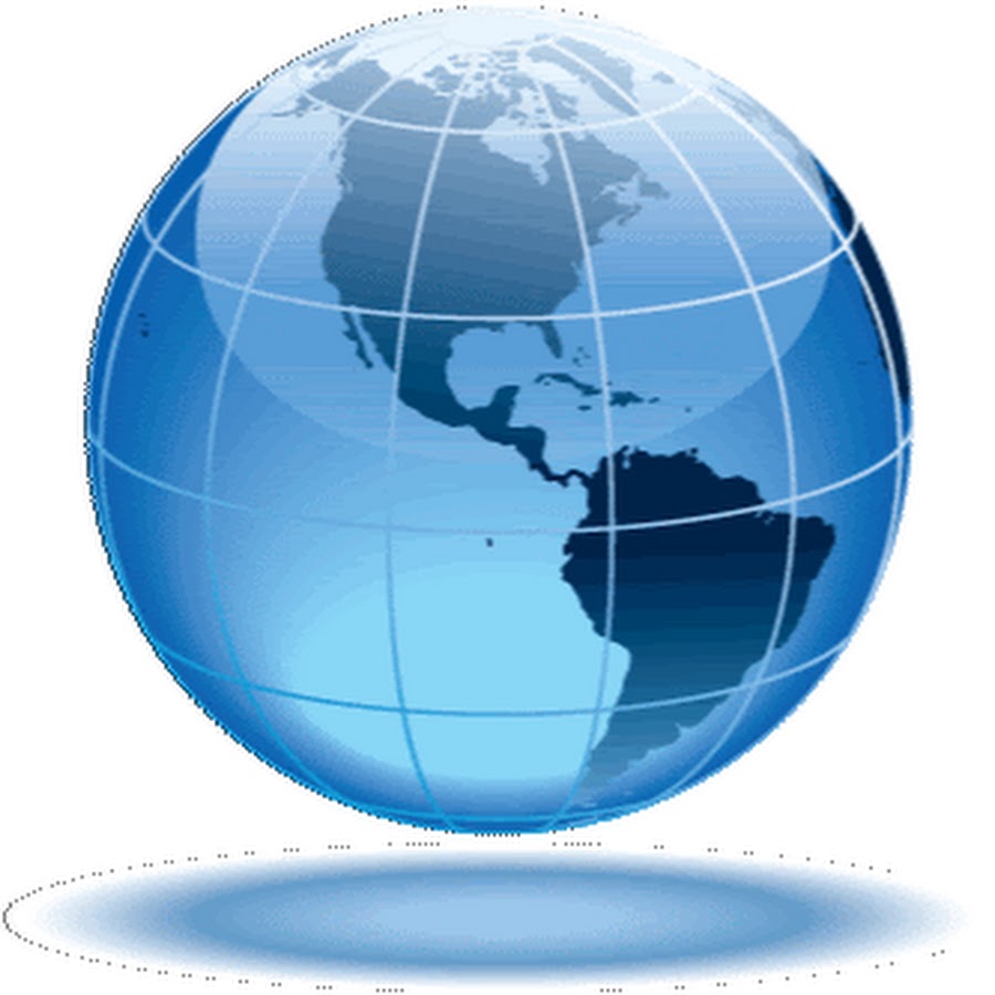 Крутящийся глобус для презентации