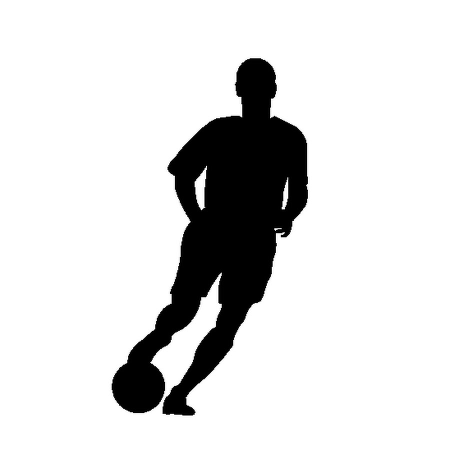 Футболист с мячом картинка на прозрачном фоне