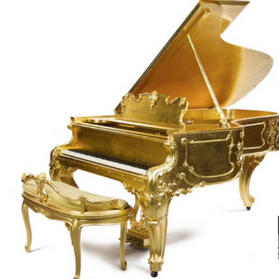 Дорогие музыкальные инструменты. Самый дорогой рояль в мире. Золотое пианино. Белый рояль. Пирамидальное пианино.