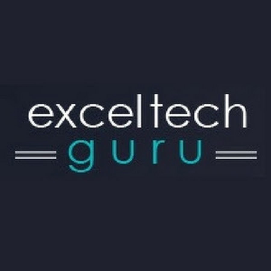 Excel Tech Guru YouTube