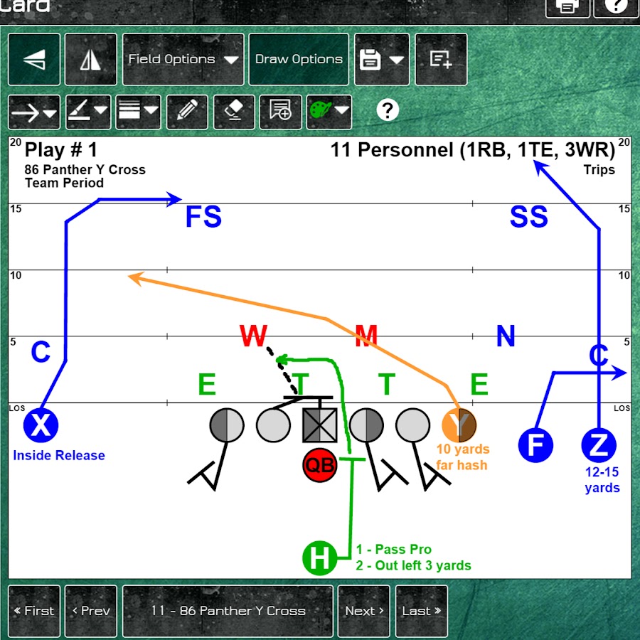 Football Play Card - YouTube