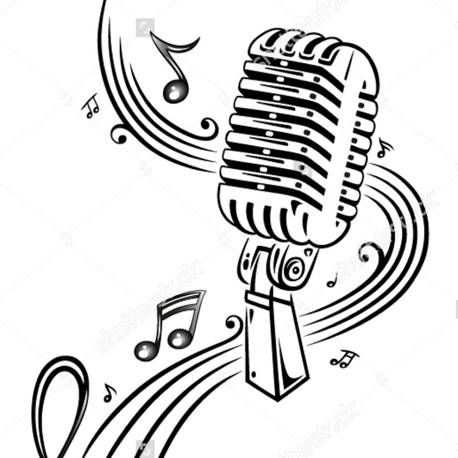 Микрофон рисунок для детей