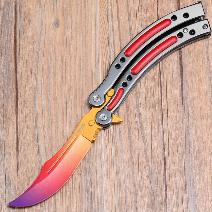 Проект нож бабочка из дерева