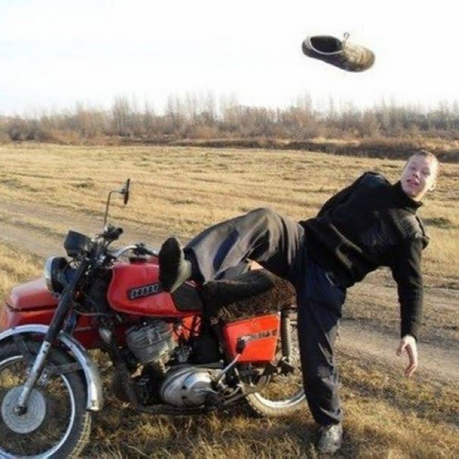 Деревенский мотоцикл