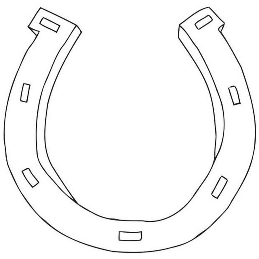 Подкова карандашом рисунок