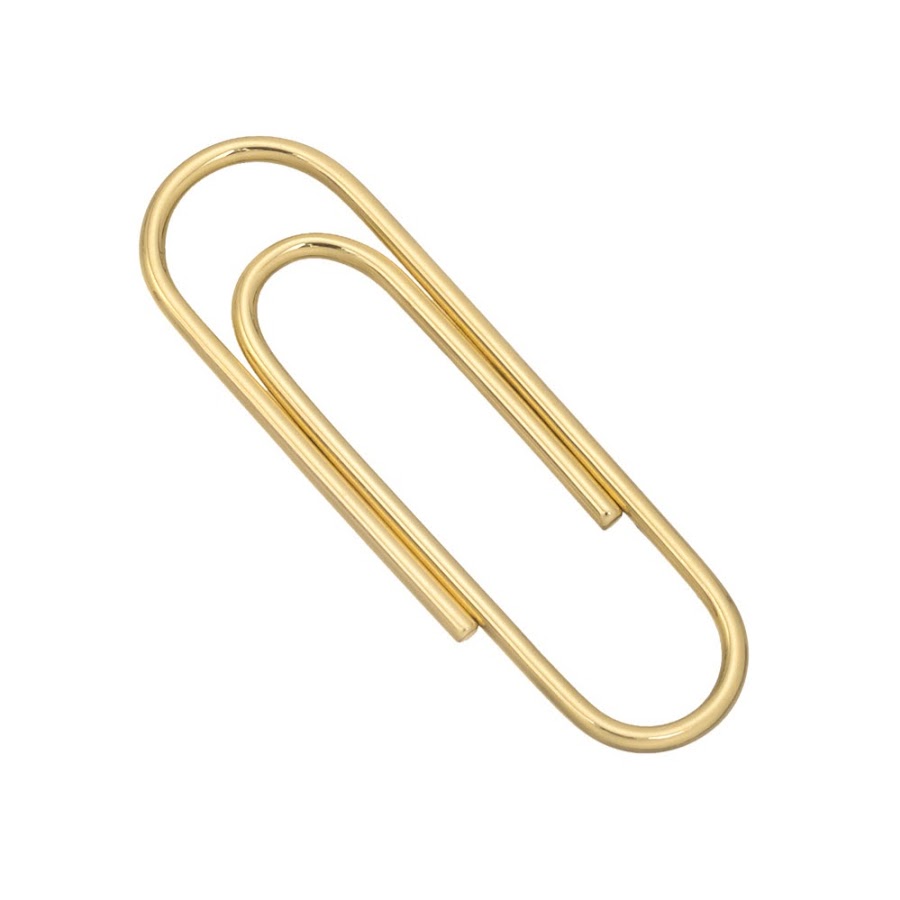 Скрепка на прозрачном фоне для презентации