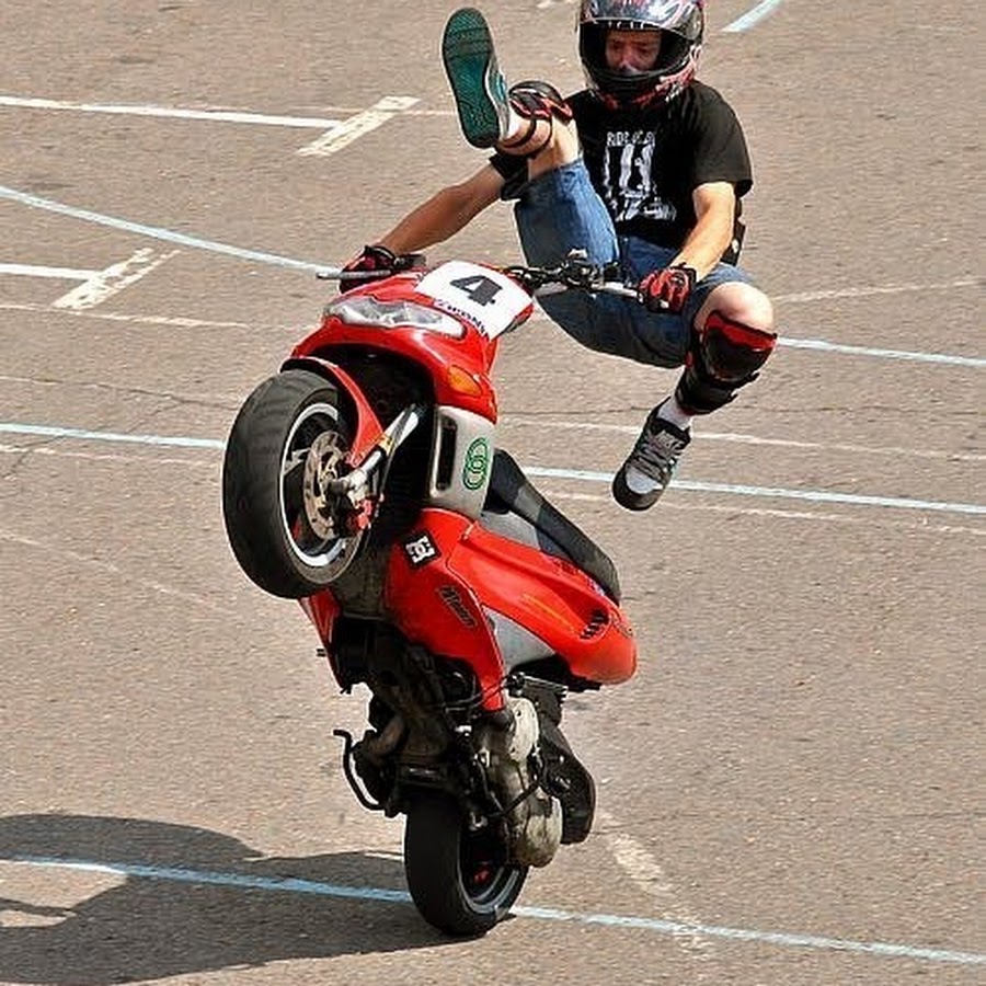 Стант райдинг трюки Kawasaki zx9r