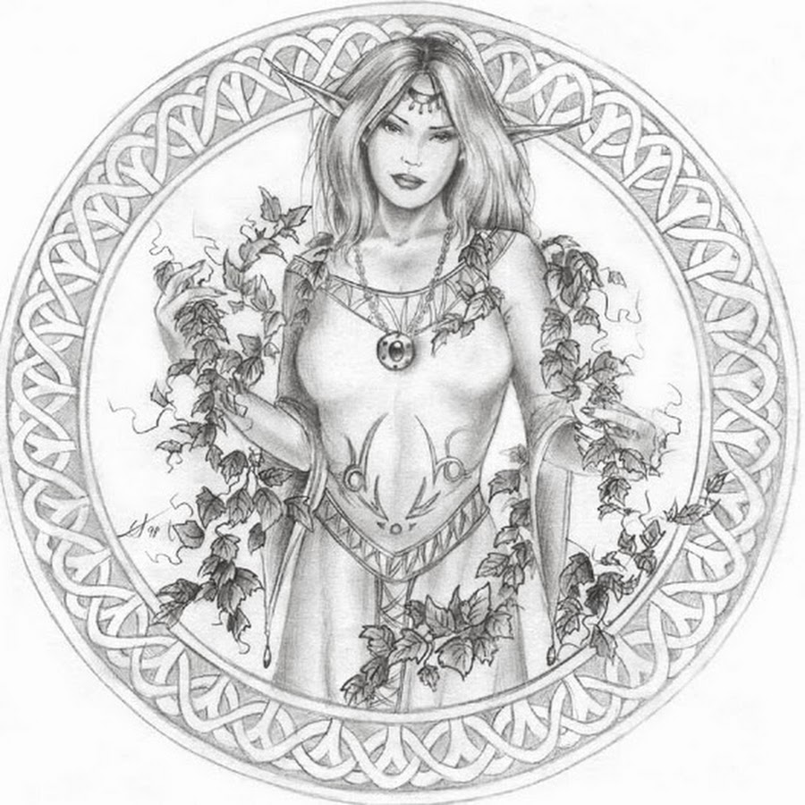 Богиня лада картинки карандашом