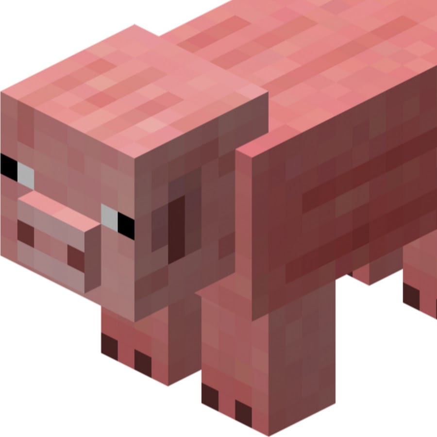 Майнкрафт свинья картинки на белом фоне