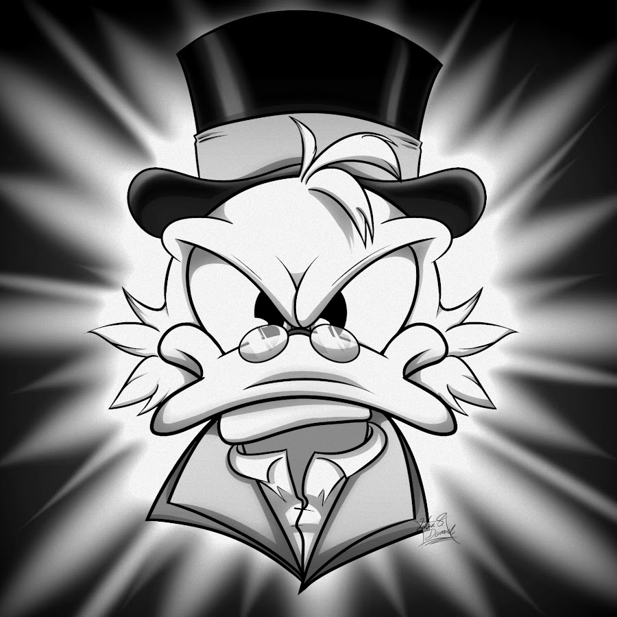 Скрудж макдак эскиз тату с деньгами